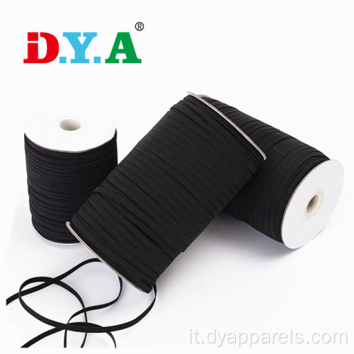 banda elastica intrecciata bianca e nera